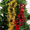 Christmas PVC Tinsel Ribbon Garlands Colorful Star Ornaments For Tree And Home Decor 0