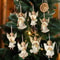 Wooden Christmas Angel Ornaments, Victorian Style Tree Decorations, Holiday Party Gift