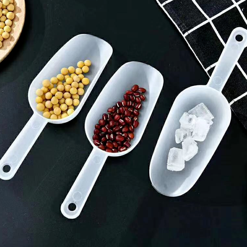 Mini Plastic Ice Scoop Small Kitchen Flour Candy Dessert Tool 0