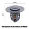 Bathroom Drain Cover PopUp Drain Stopper Hair Catcher Basin Filter Valve 4