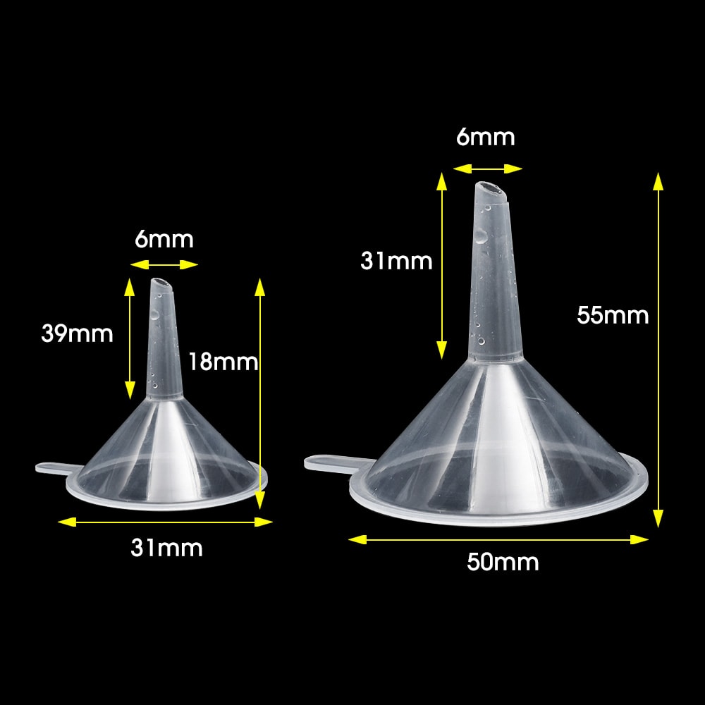 Mini Transparent Plastic Funnel For Oil Perfume Lotion Liquid Diffuser Bottle Tools 3