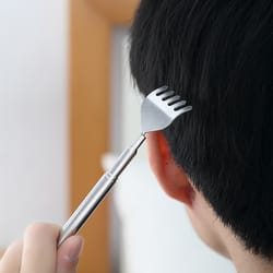 extendable back scratcher for men, portable telescopic metal back hand massager, birthday christmas gift