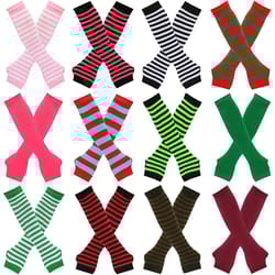 warmer knitted long finger less gloves, fashion lady emo mittens, christmas elbow gloves