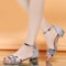 New Fashion Women Sandals, Gold and Silver Low Heel Shoes, Open Toe Summer Casual Shoes