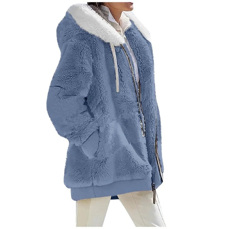 Autumn Winter Fashion Women Coat Cashmere Fleece Jacket 8