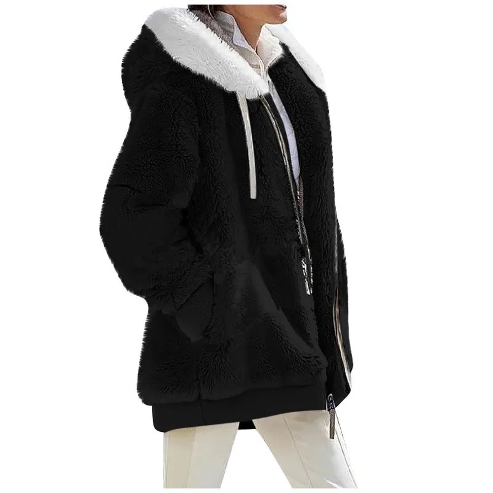 Autumn Winter Fashion Women Coat Cashmere Fleece Jacket 9