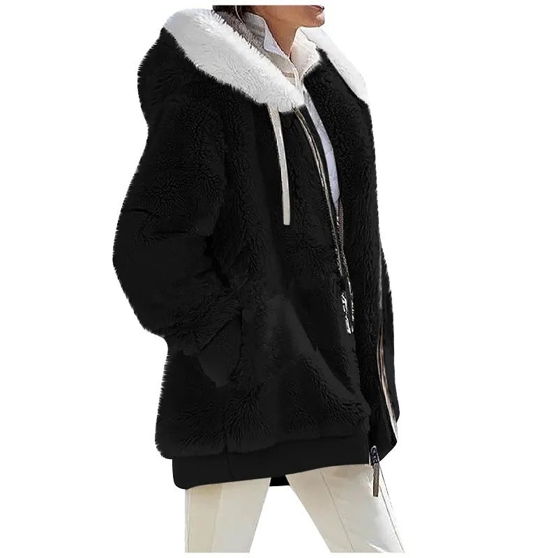 Autumn Winter Fashion Women Coat Cashmere Fleece Jacket 9