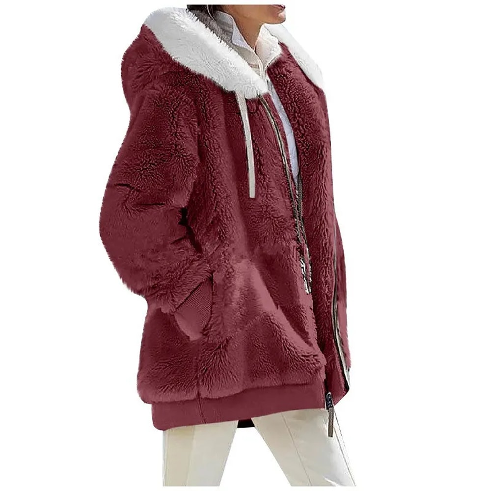 Autumn Winter Fashion Women Coat Cashmere Fleece Jacket 10