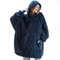 Thick Warm Hooded Outer Wear Women Winter Pullover Soft Double Fleece Jacket Unisex Long Hoodies Fo 3