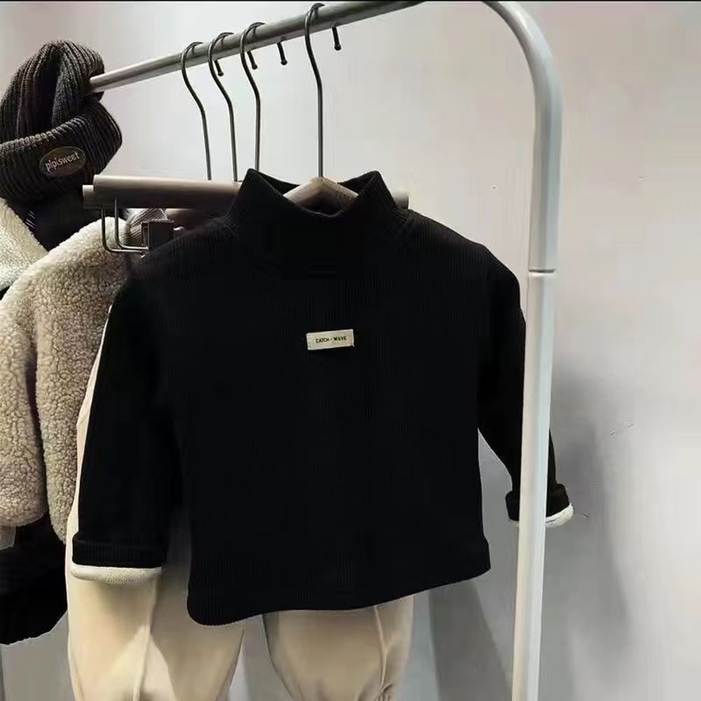 Children Winter Autumn Pullover Half High Neck Long Sleeve Baby Clothing Tops For Boys And Girls 1