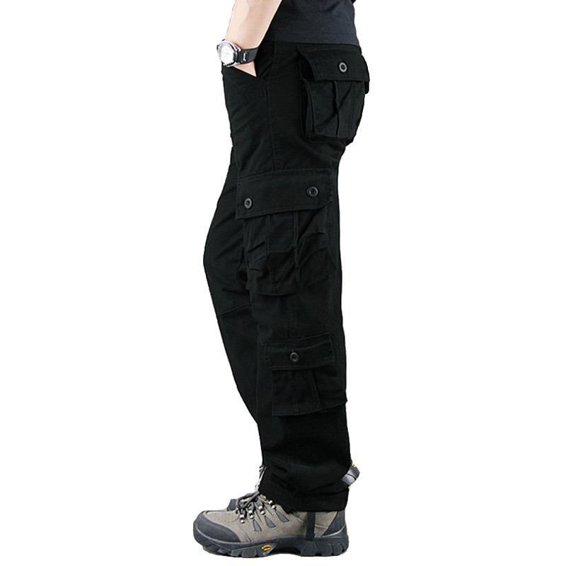 Men Tactical Camouflage Overalls HighQuality Cotton Multi Pocket Trousers For Sports And Work 7
