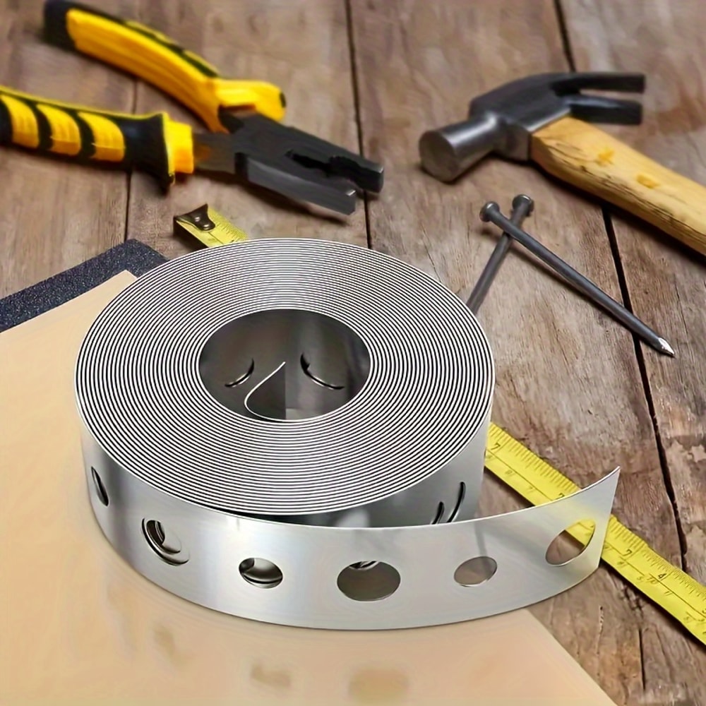Galvanized Steel Tape Roll Pre Punched Multi Slot Metal Tape Pipe Support And Sheet Metal Work Stra 3