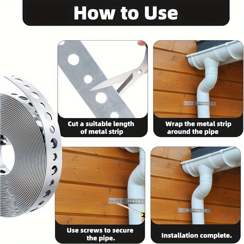 Galvanized Steel Tape Roll Pre Punched Multi Slot Metal Tape Pipe Support And Sheet Metal Work Stra 5