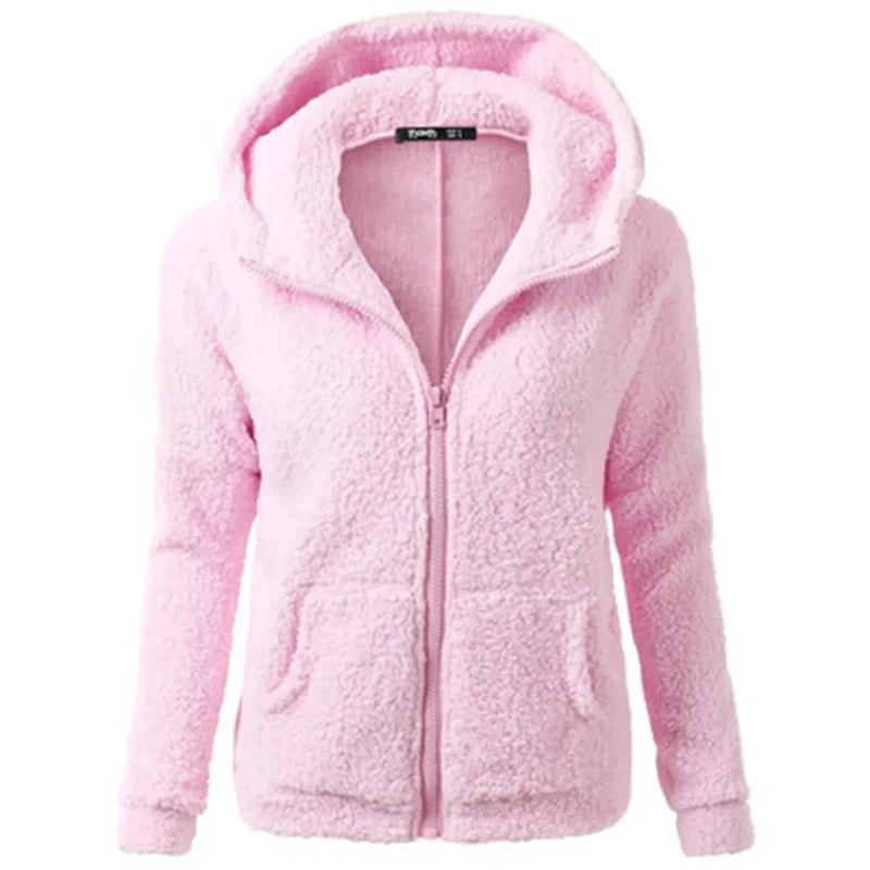 Autumn Winter Warm Jacket Women Hoodie Hooded Casual Female Hoodies Sweater Shirt Zipper Coat Solid 1