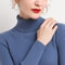 Women Fall Turtle Neck Sweater Knitted Soft Pullovers Cashmere Jumpers Basic Soft Sweaters Female B 3