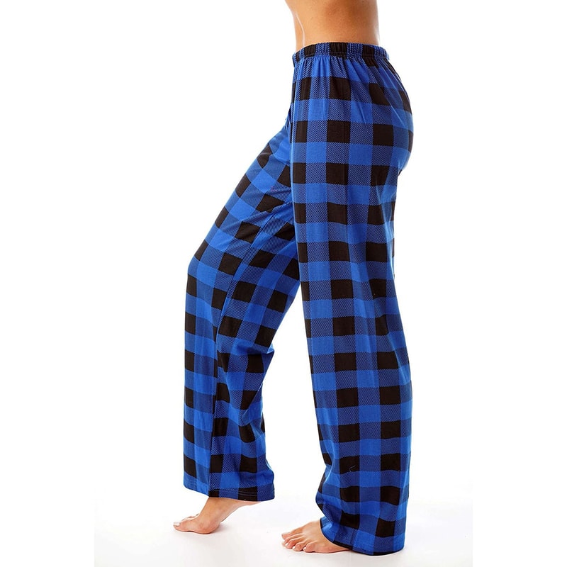 Women Pants Plaid Cotton Loose Ladies Pajama Pants Pyjama Trousers Men Sleep Bottoms Lounge Wear Sl 1