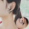 Halloween Party DIY Decoration Horror Black Spider Earrings Jewellery Piercing Clothing Decoration 1
