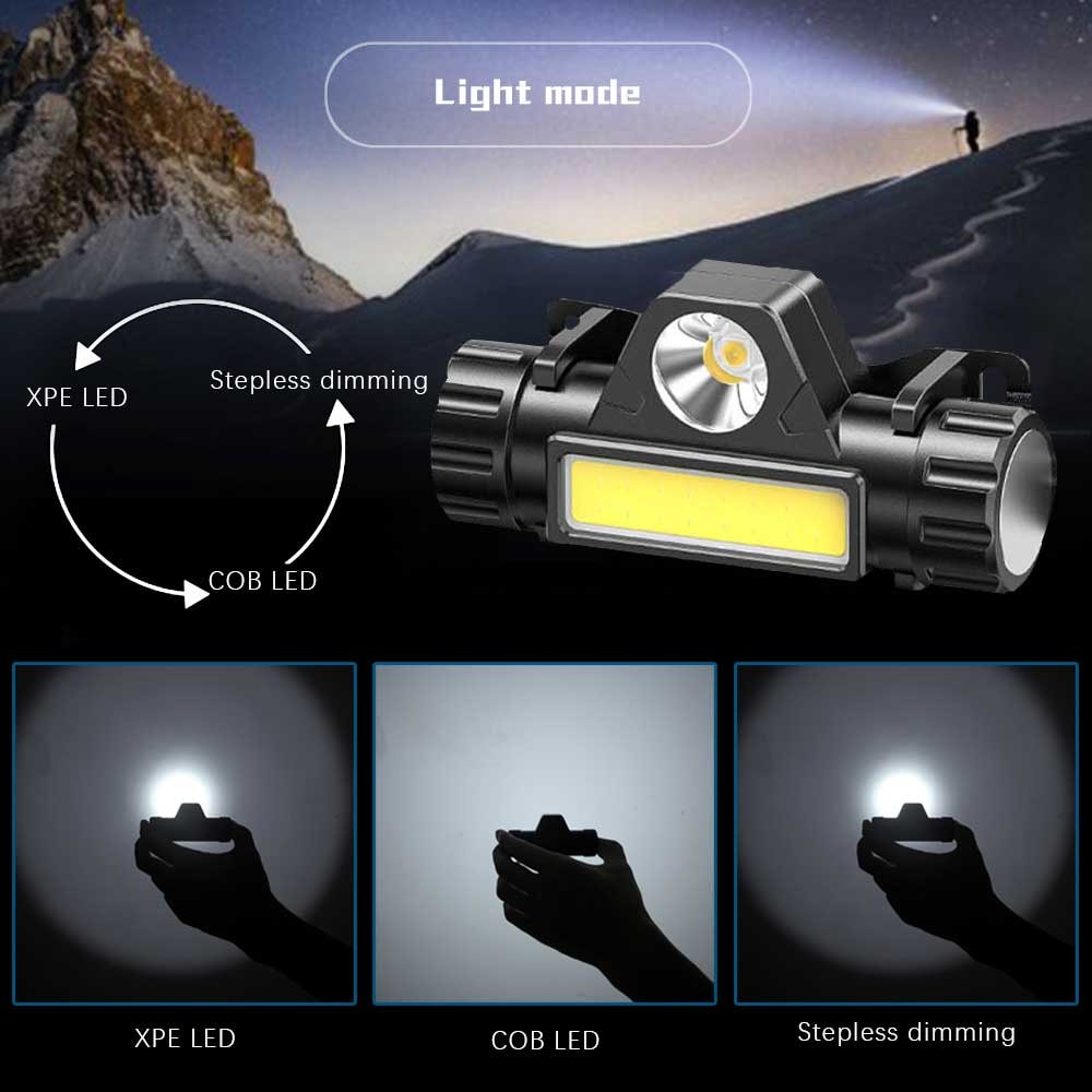 LED White Portable Light Wrist Lamp USB Wrist Band Flash Lamp Night Cycling Running Fishing Strap 2