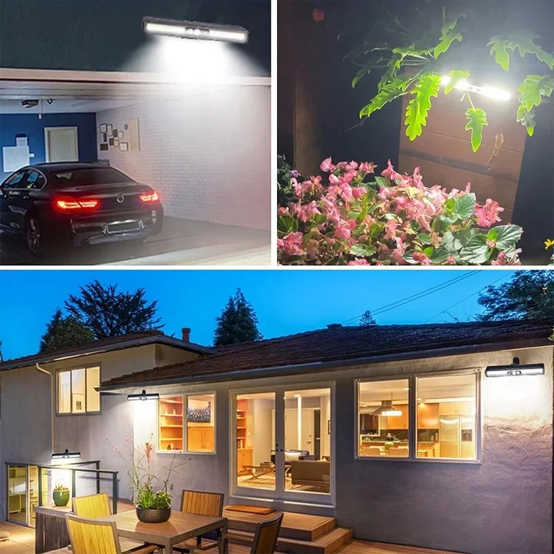 Clip On Solar Motion Lights Outdoor Waterproof, Portable Solar Powered Security Light, Solar Fence Lights Outside