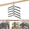 Detachable Storage Holder Mounted Hanger, One Piece Clothes Hanger, Household Indoor Space Saving Clothes Drying Rack
