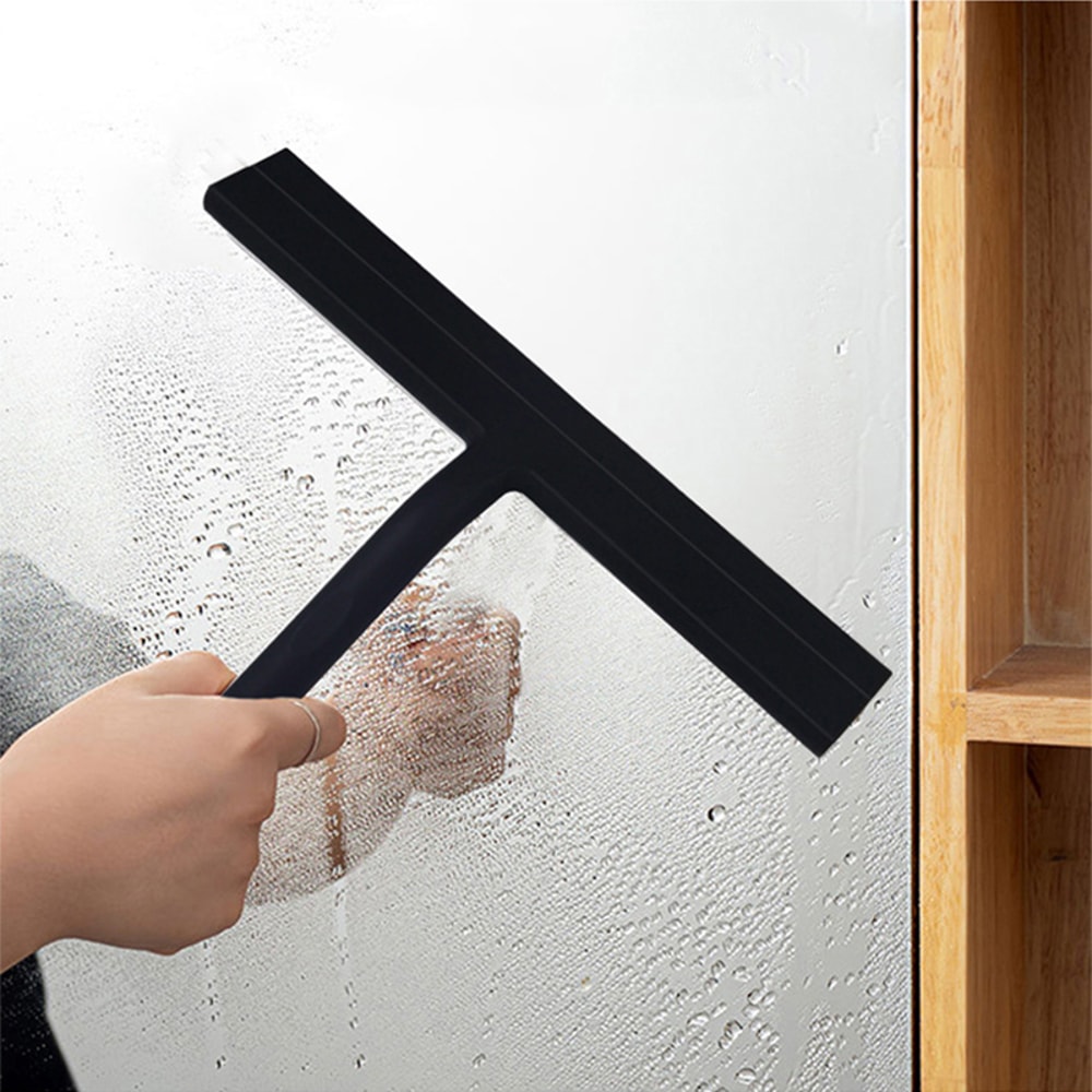 Bathroom Shower Squeegee Household Glass Wiper Silicone Scraper Tiles Cleaning Tool With Hanging Ho 0