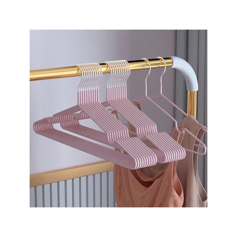 Metal Trace Less Noslip Clothes Hangers Durable Strong Clothes Racks Space Saver For Bedroom Organi 3