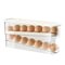 Double Layers Refrigerator Egg Storage Box, Large Capacity, Automatic Scrolling Holder for House hold Use