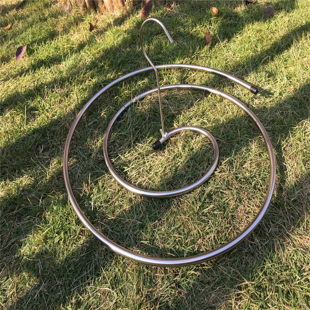 Large Round Rotating Quilt Drying Rack, Household Spiral Clothes Drying Rack for Bed Sheets and Covers