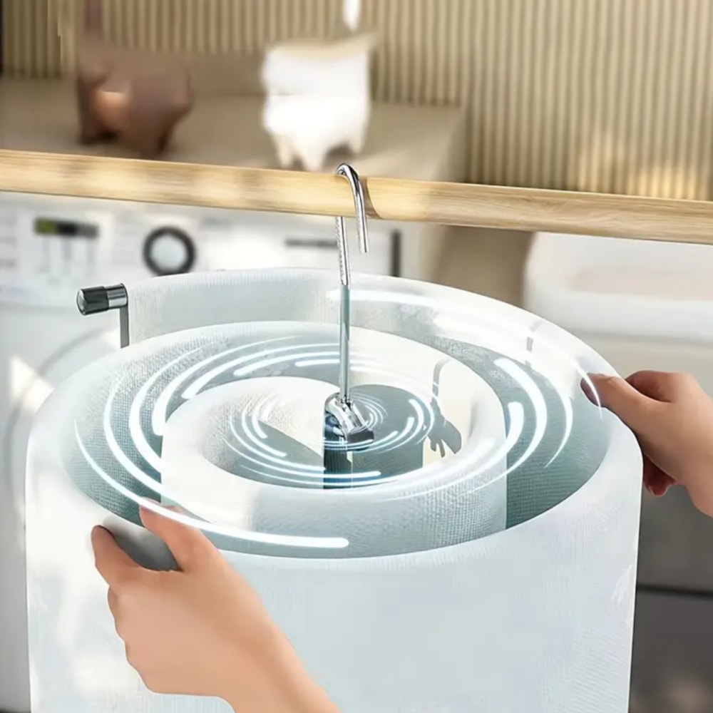 Large Round Rotating Quilt Drying Rack, Household Spiral Clothes Drying Rack for Bed Sheets and Covers