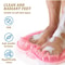 Silicone Rub Back Brush NonSlip Bath Scrubber Foot Exfoliating Massage Pad With Sucker 3
