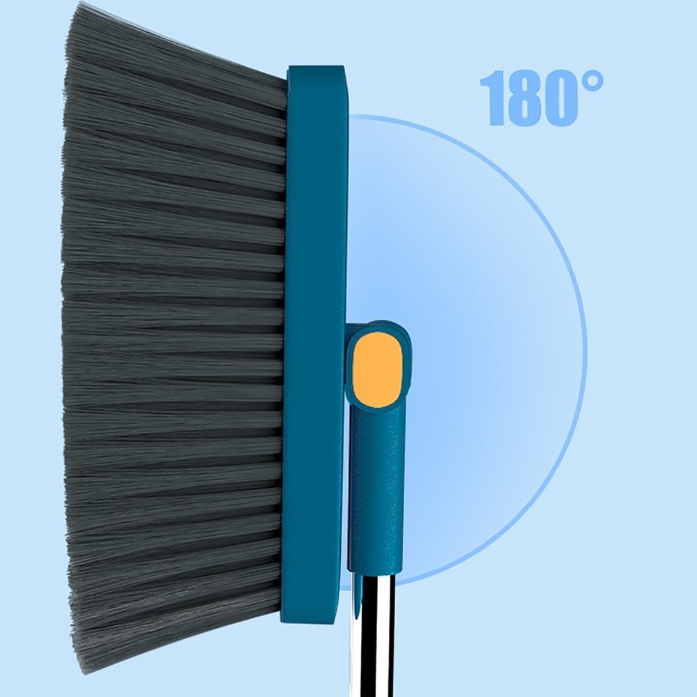 Fold Able Broom And Dustpan Set Household Sweeping Tool Rotating Small Size For Hair And Garbage Cl 5