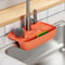 New Kitchen Silicone Sink Splash Pad Faucet Mat Storage Rack Bathroom Drain Basket Sponge Holder 0
