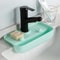 New Kitchen Silicone Sink Splash Pad Faucet Mat Storage Rack Bathroom Drain Basket Sponge Holder 3