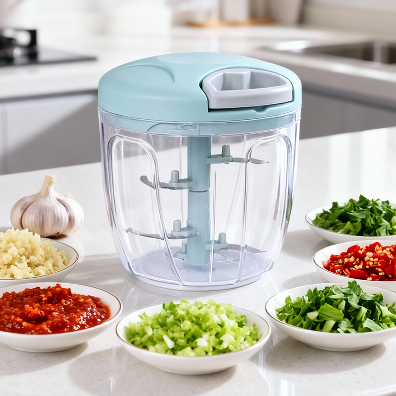 Manual Rotary Vegetable Chopper Household Meat Grinder Garlic Onion Slicer Fruit Cutter Kitchen Gad 0