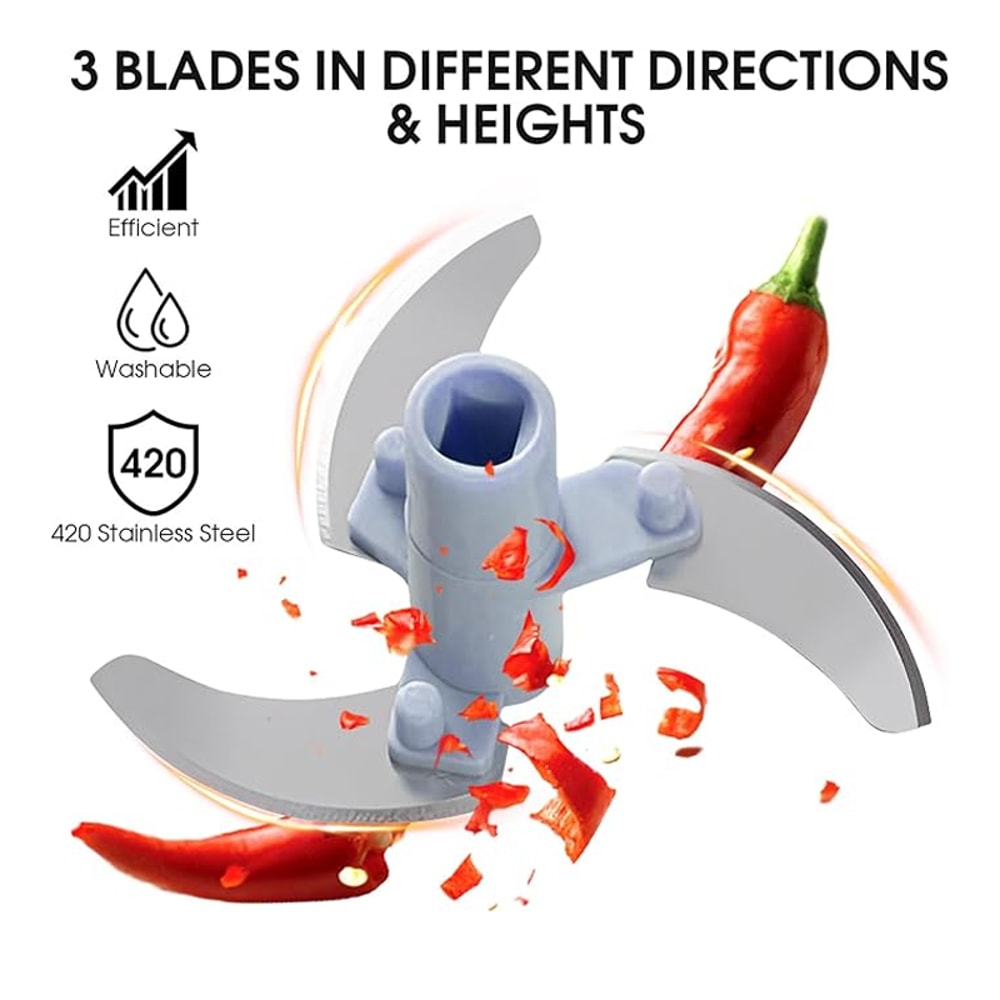 Manual Rotary Vegetable Chopper Household Meat Grinder Garlic Onion Slicer Fruit Cutter Kitchen Gad 3