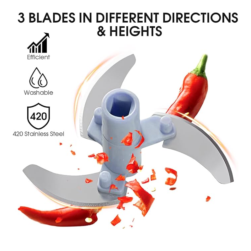 Manual Rotary Vegetable Chopper Household Meat Grinder Garlic Onion Slicer Fruit Cutter Kitchen Gad 3