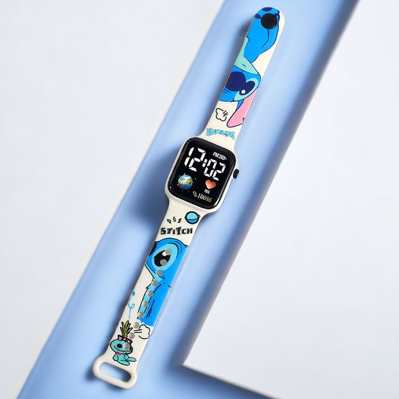Hello Kitty Digital Watch New Stitch Children Watches Girls Digital Watch For Women 5