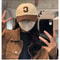 Fashion Baseball Cap For Women And Men Color Block Design Letter C Patch Summer Sun Visor 1