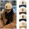 Fashion Baseball Cap For Women And Men Color Block Design Letter C Patch Summer Sun Visor 2