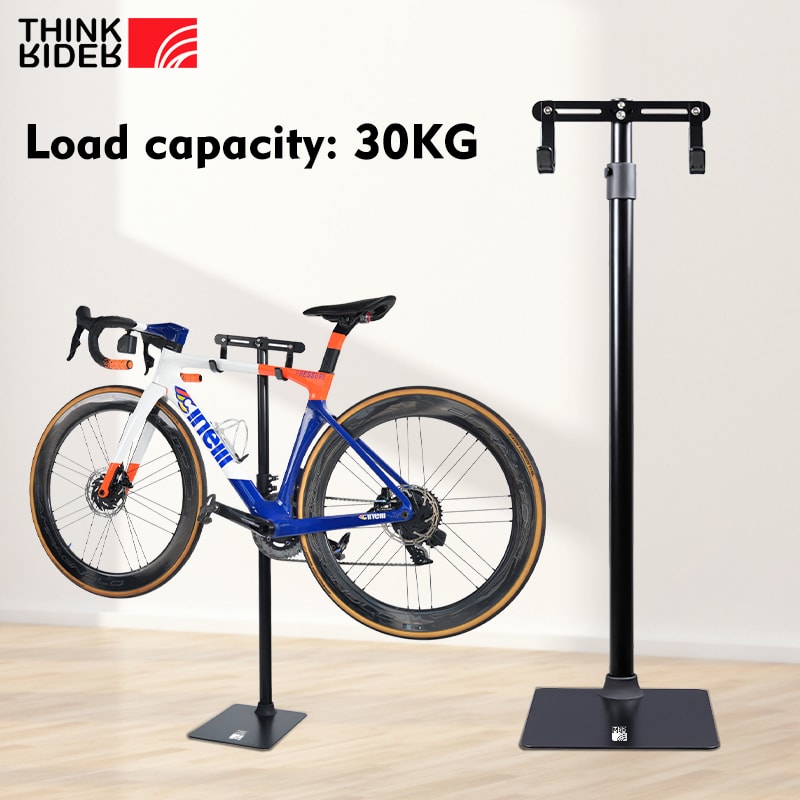 Think Rider Aluminium Alloy Bike Rack Adjustable Hook Floor Standing Bike Storage 1