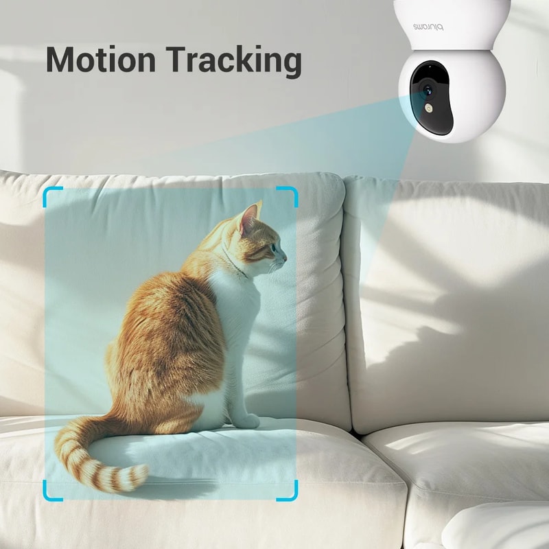 Indoor Security Camera, One-Touch Call Update for Dog Elder Monitoring