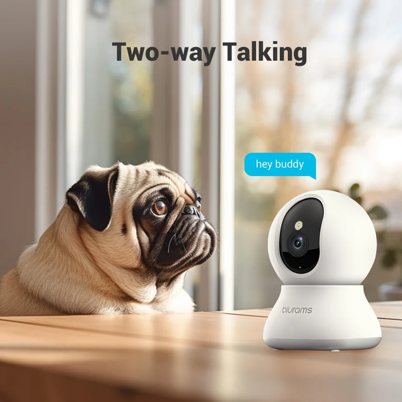 Indoor Security Camera, One-Touch Call Update for Dog Elder Monitoring