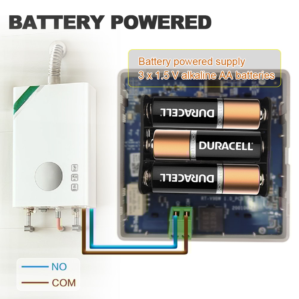 Smart WiFi Thermostat Zigbee Wireless Temperature Controller Battery Powered For Water And Gas Boil 1