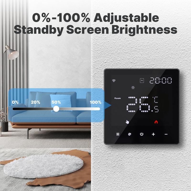 WiFi Smart Thermostat Programmable Temperature Controller Electric Heating With Alexa And Google Ho 5