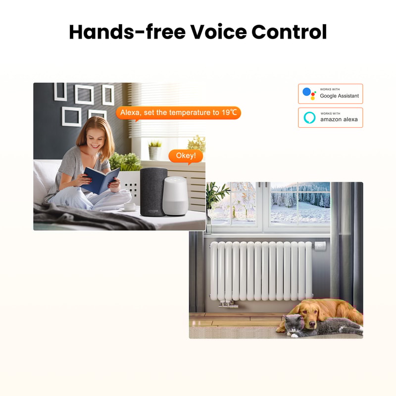 Smart Radiator Thermostat ZigBee Valve Mini TRV For Heating Works With Alexa And Google Home 2