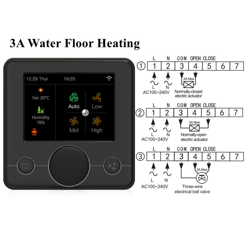 Smart WiFi Thermostat For Floor Heating Gas Boiler Humidity Control Google Home Alexa 7