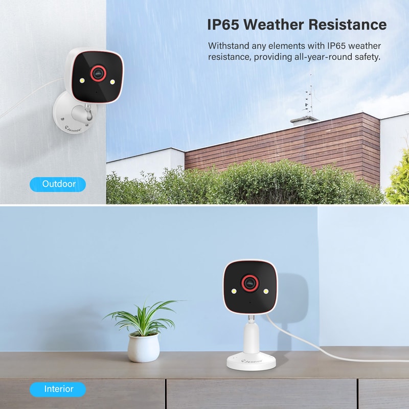 Indoor WiFi Security Camera with Audio, Cloud & SD Card Storage
