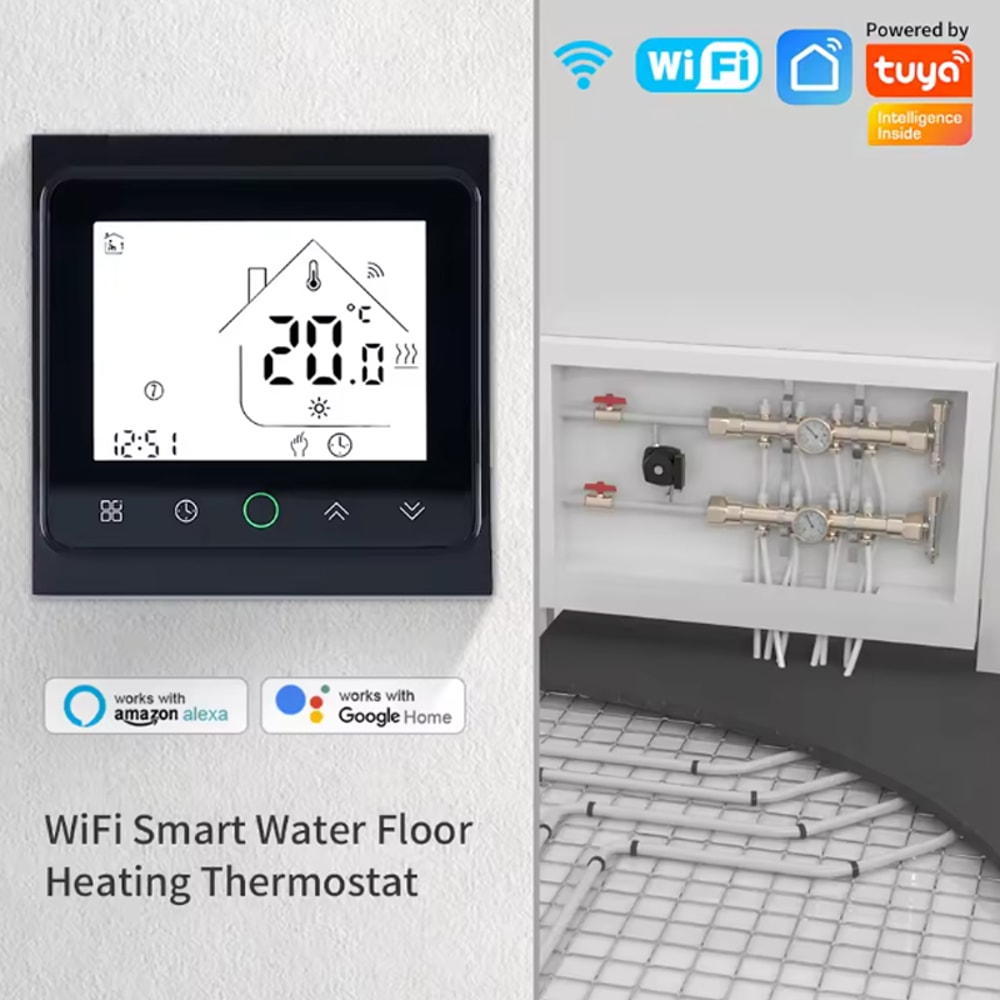 Smart Living WiFi Thermostat Electric Floor Heating Controller For Alexa And Google Home Integratio 6
