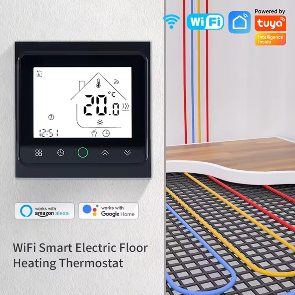 Smart Living WiFi Thermostat Electric Floor Heating Controller For Alexa And Google Home Integratio 7