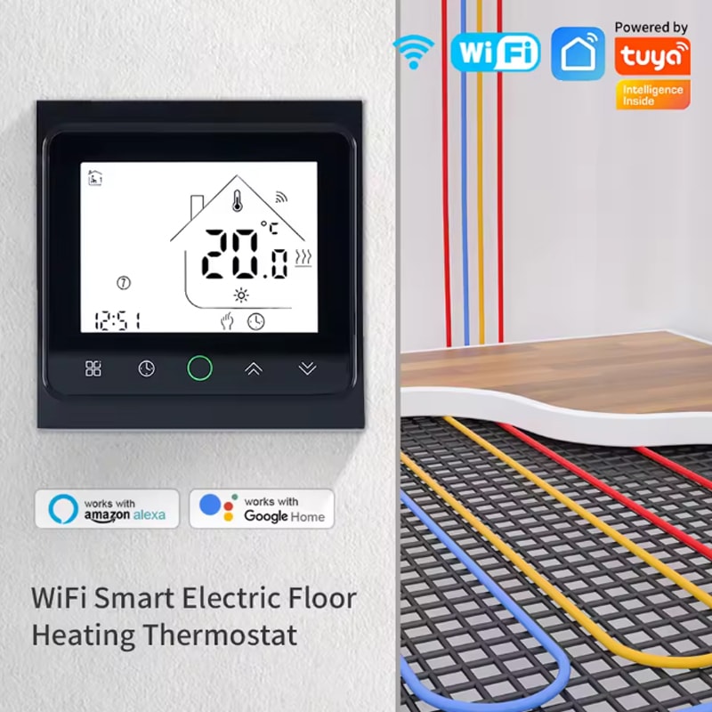 Smart Living WiFi Thermostat Electric Floor Heating Controller For Alexa And Google Home Integratio 7